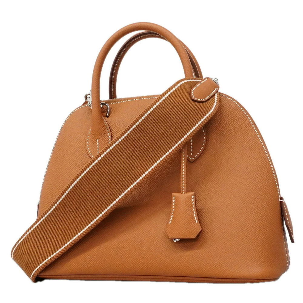 Hermes Bolide 1923 25 Handbag, Veau Epsom Leather, Gold, G Stamp, 2-way Bag f...